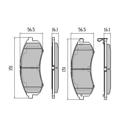 RDA Phantom Ceramic Brake Pad Set Front RDC2002