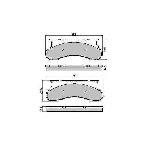 RDA Brakes Extreme Brake Pad Set Front RDXS7054SM