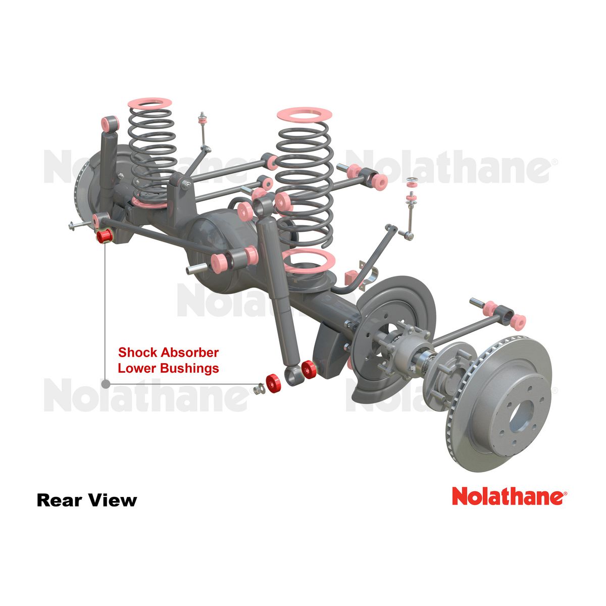 Nolathane Shock Absorber Bush Kit 43130