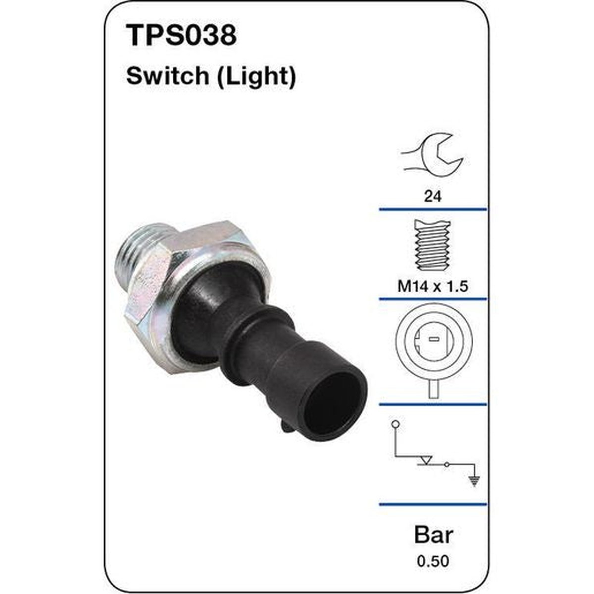 Tridon Oil Pressure Switch TPS038