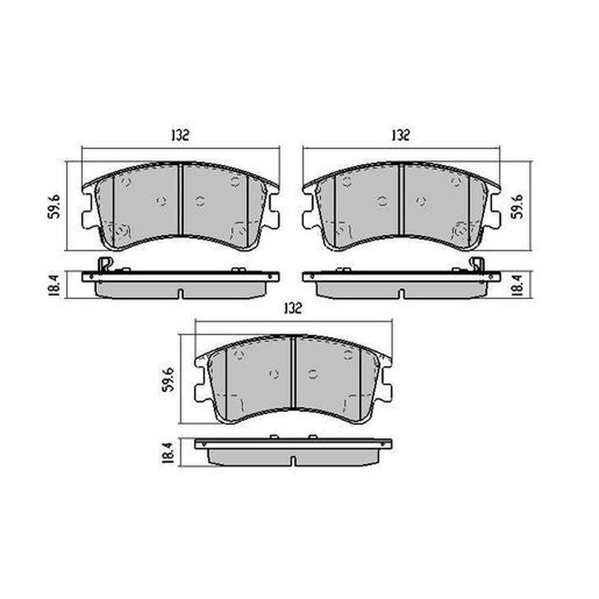 RDA GP Max Brake Pad Set Front RDB1484