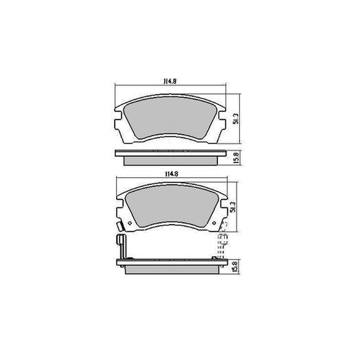 RDA GP Max Brake Pad Set Front RDB1216