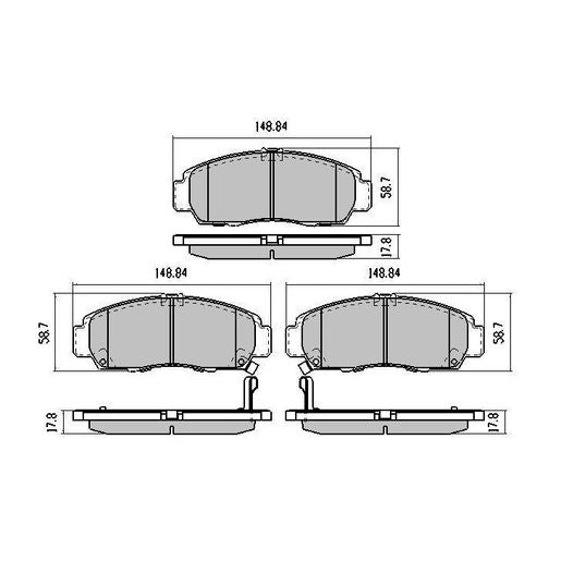 RDA GP Max Brake Pad Set Front RDB1393