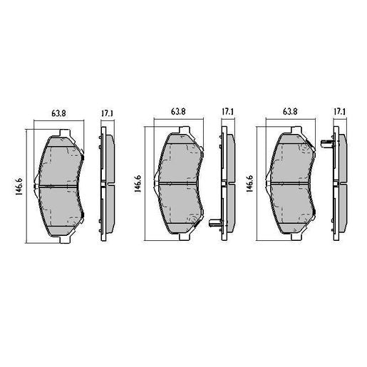 RDA Phantom Ceramic Brake Pad Set Front RDC2008