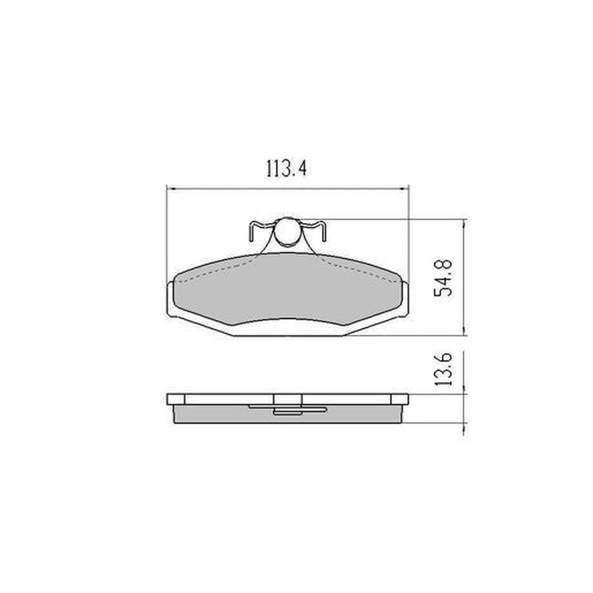 RDA GP Max Brake Pad Set Front RDB1088