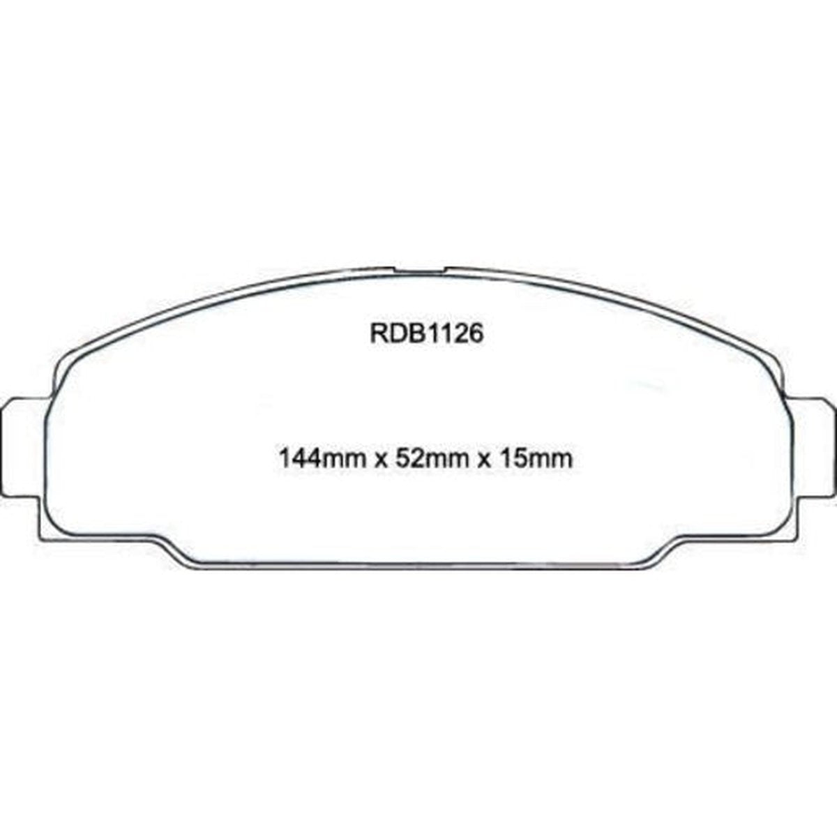 RDA GP Max Brake Pad Set Front RDB1126