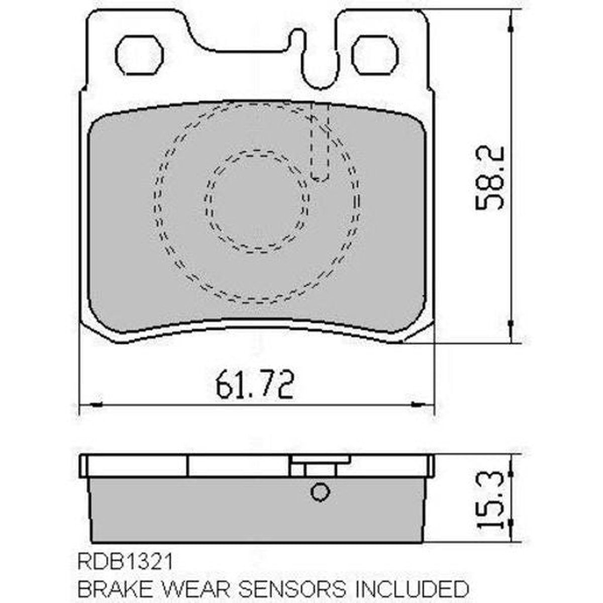 RDA GP Max Brake Pad Set Rear RDB1321