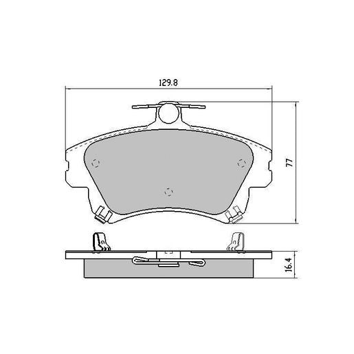 RDA GP Max Genaral Purpose Brake Pad Set RDB1402