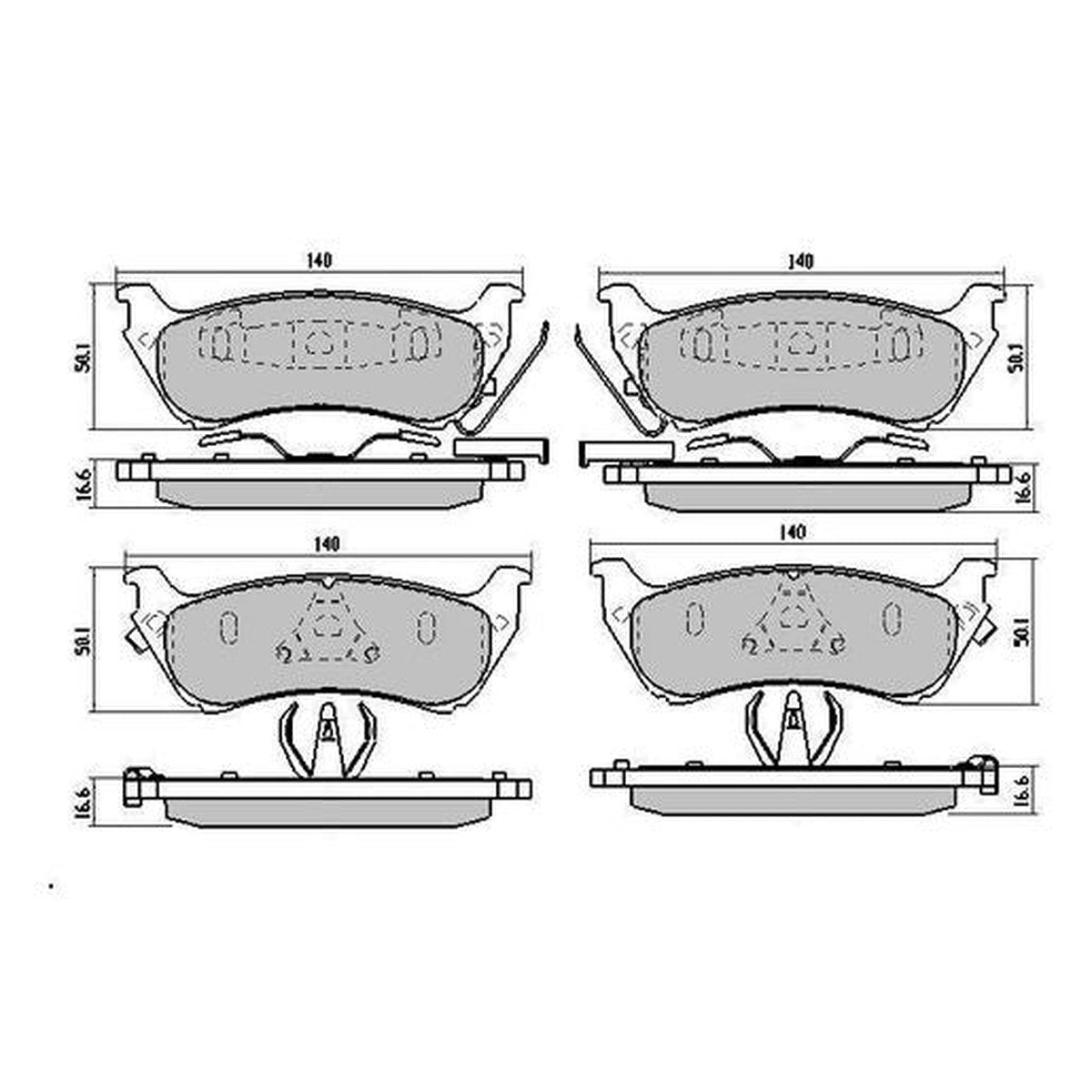 RDA GP Max Brake Pad Set Rear RDB1417