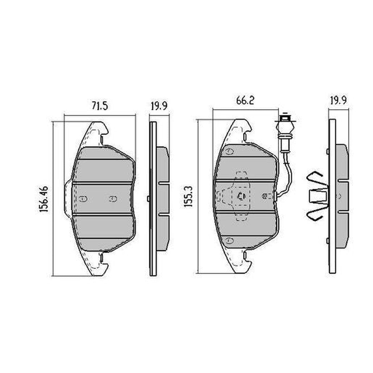 RDA Phantom Ceramic Brake Pad Set Front RDC1928