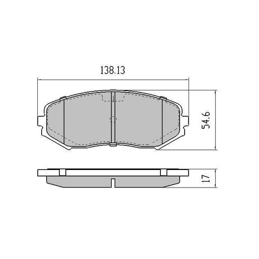 RDA GP Max Brake Pad Set Front RDB1936