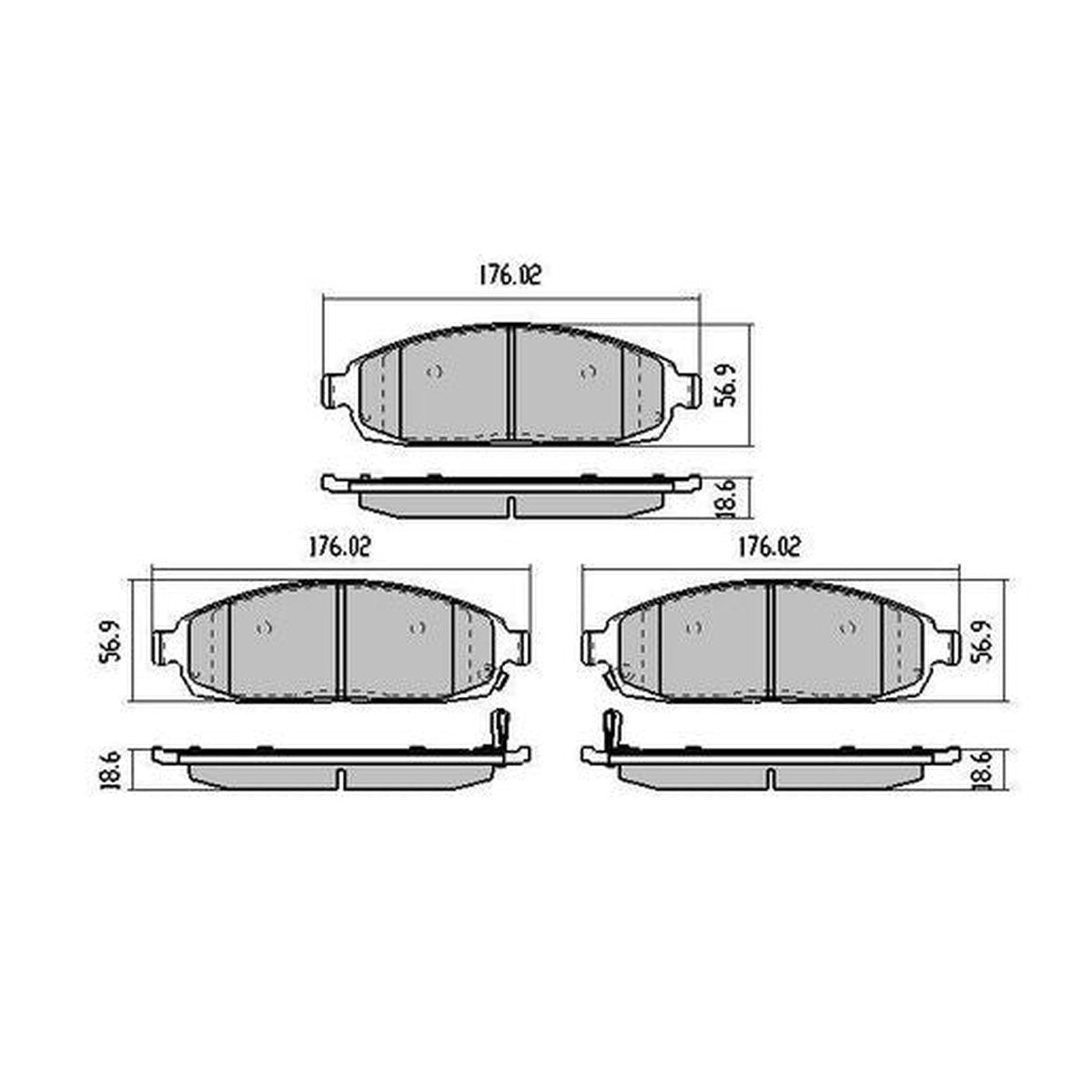 RDA Phantom Ceramic Brake Pad Set Front RDC1951