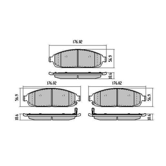 RDA Phantom Ceramic Brake Pad Set Front RDC1951