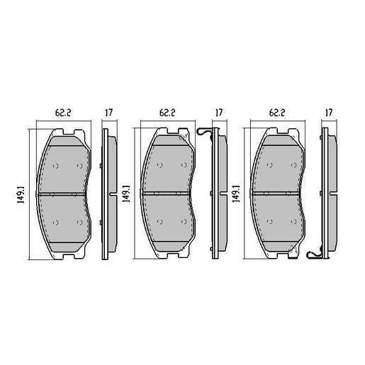 RDA GP Max Brake Pad Set Front RDB2000
