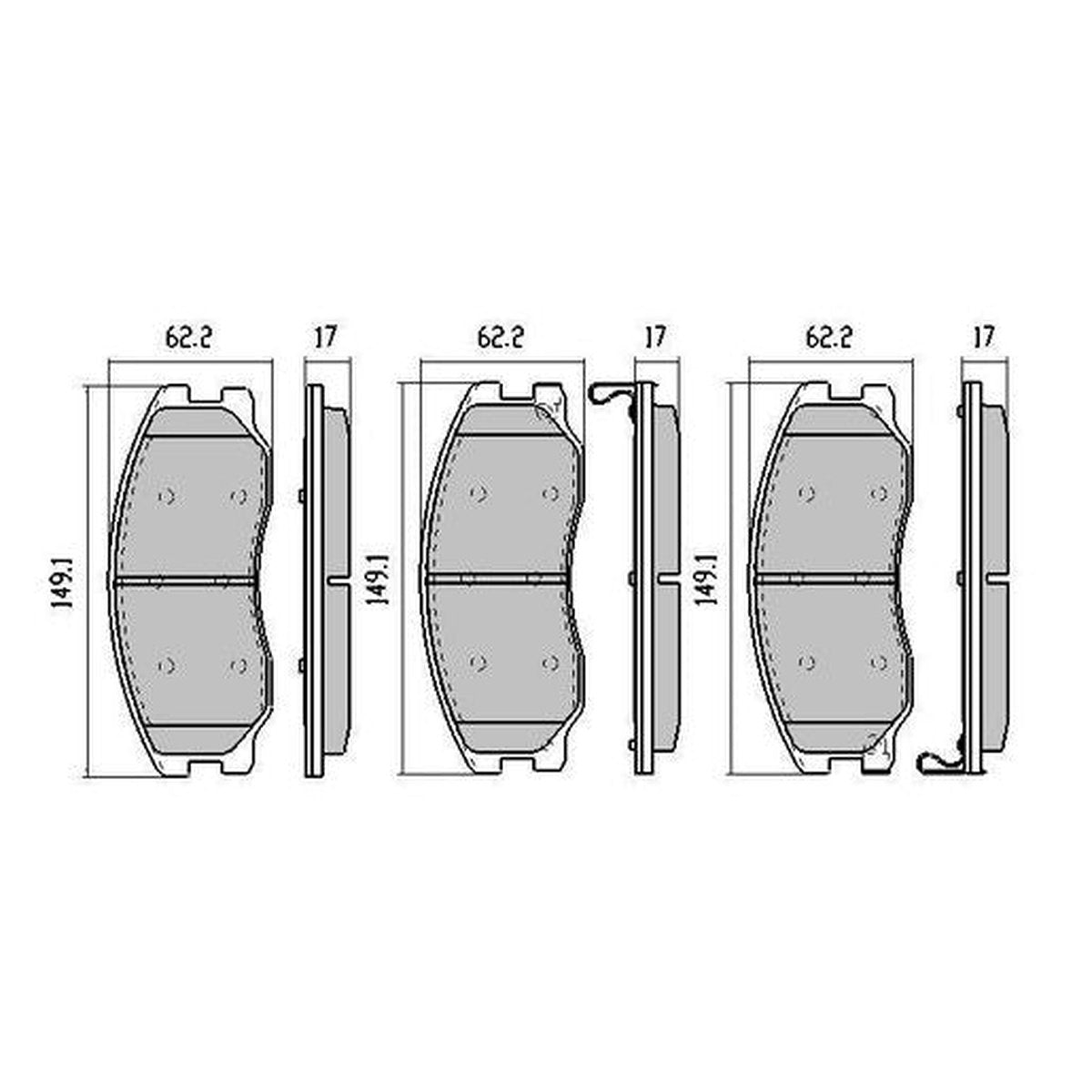 RDA Phantom Ceramic Brake Pad Set Front RDC2000