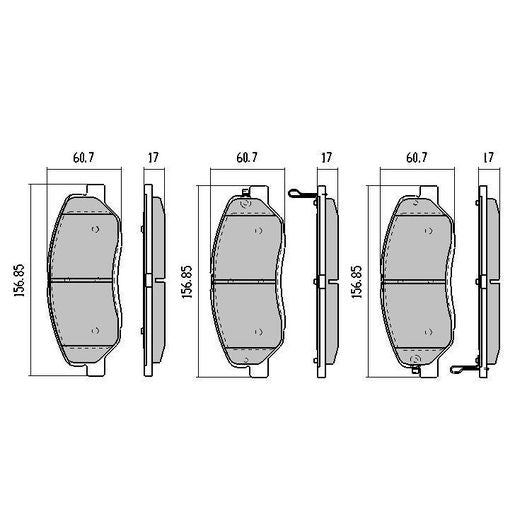 RDA Phantom Ceramic Brake Pad Set Front RDC2005
