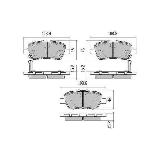 RDA GP Max Brake Pad Set Rear RDB2031