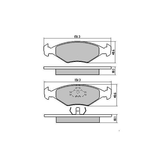RDA GP Max Genaral Purpose Brake Pad Set RDB212