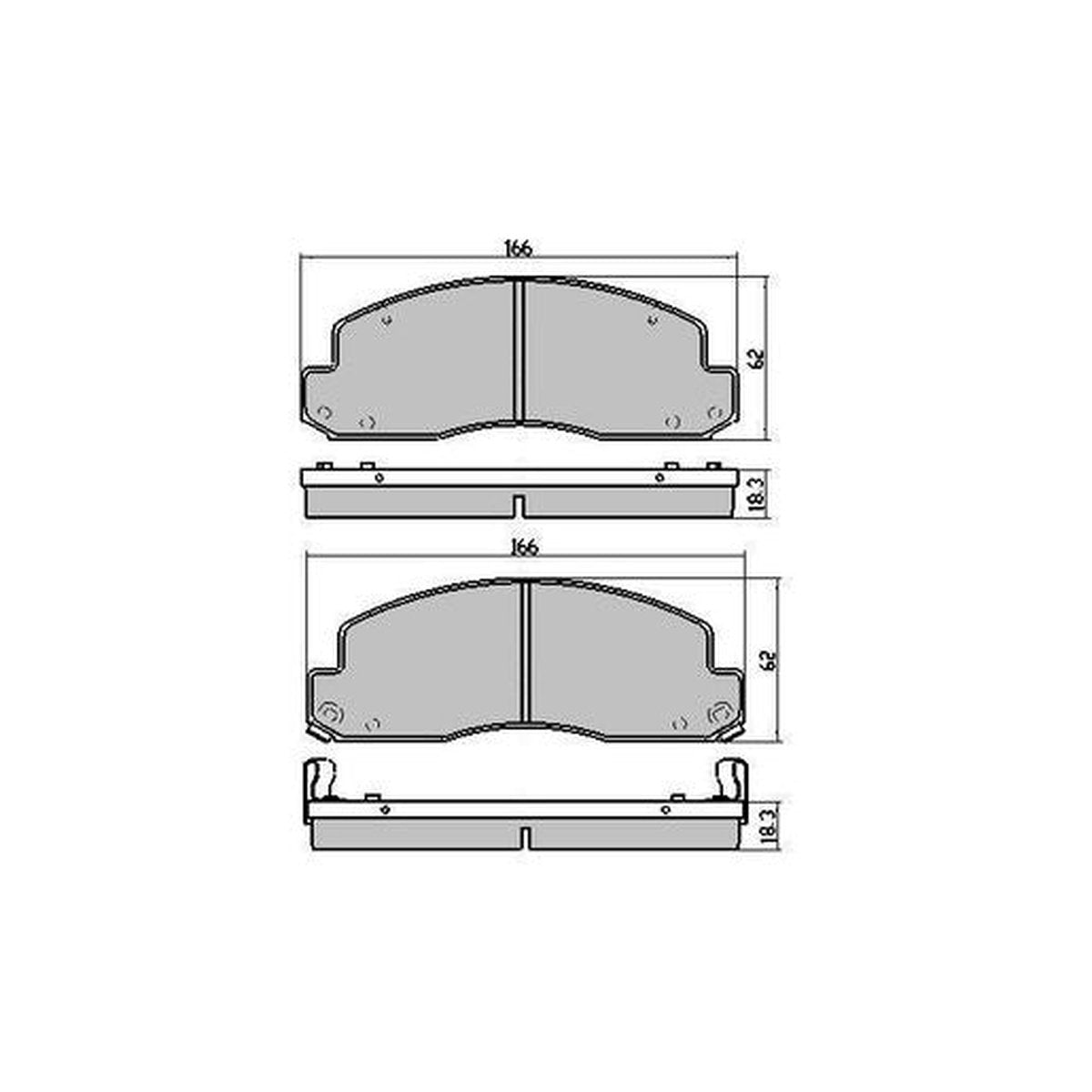 RDA GP Max Brake Pad Set Front RDB394