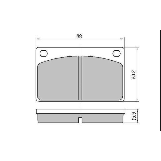 RDA GP Max Brake Pad Set Front RDB549