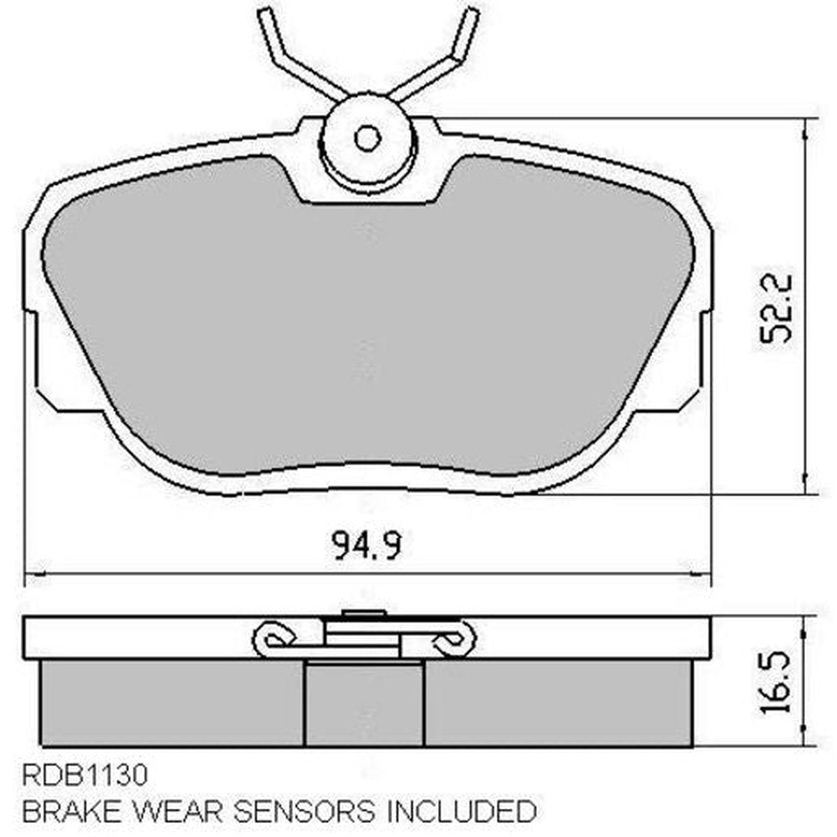 RDA Phantom Ceramic Brake Pad Set Front RDC1130