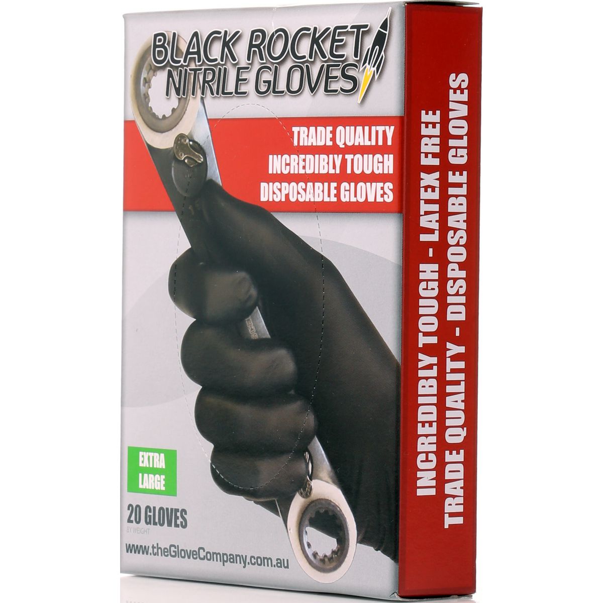 The Glove Company TGC Black Nitrile Gloves 20 Pack Extra Large 130204