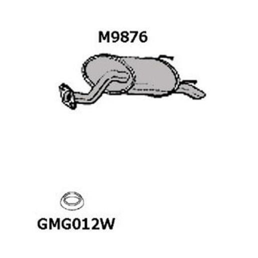 Motoline Exhaust Muffler M9876