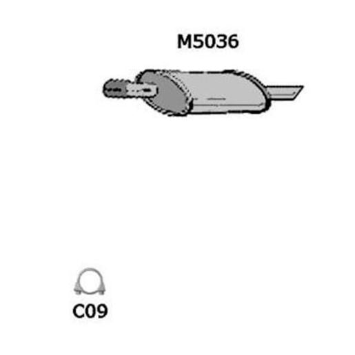 Mts Exhaust Muffler M5036