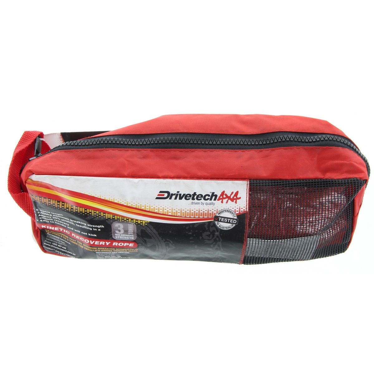 Drivetech 4x4 Kinetic 6mm Recovery Rope 3,000Kg