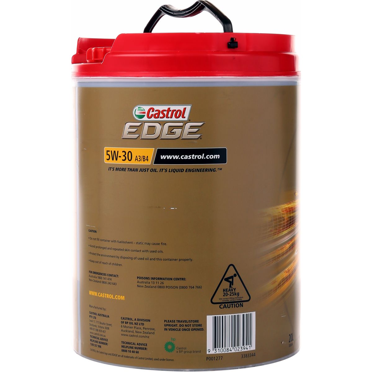 Castrol EDGE 5W30 A3 B4 Engine Oil 20L 3383344