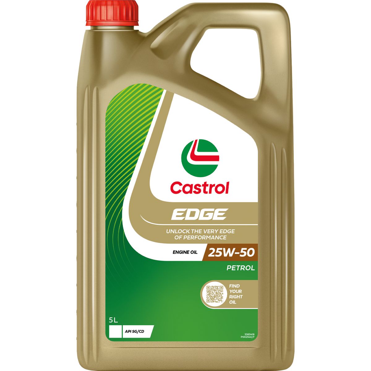 Castrol EDGE 25W-50 Semi Synthetic Engine Oil 5L 3383419