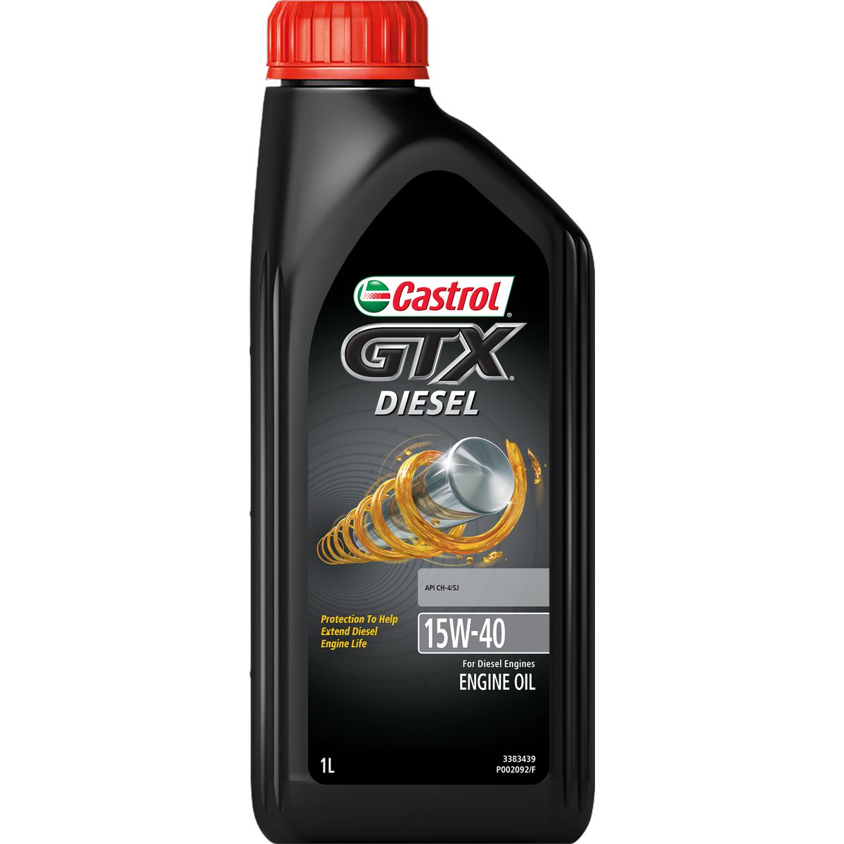 Castrol GTX 15W-40 Diesel Premium Mineral Engine Oil 1L 3383439