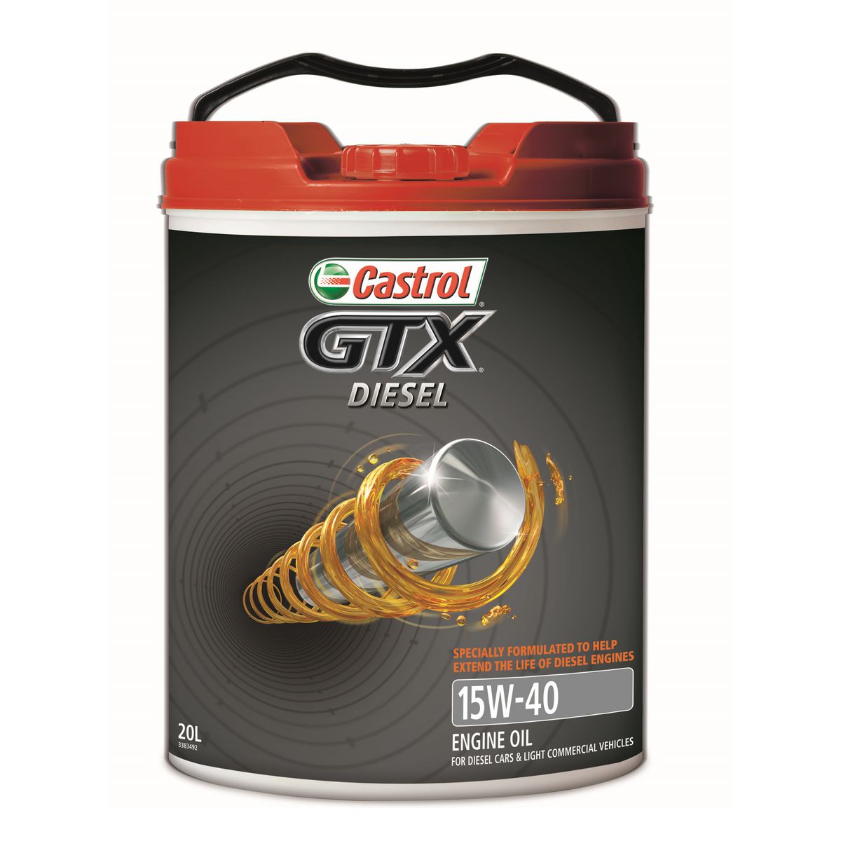 Castrol GTX Premium Mineral Diesel Engine Oil 15W-40 20L 3383492