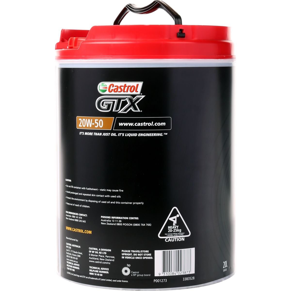 Castrol GTX 20W50 Engine Oil 20L 3383528
