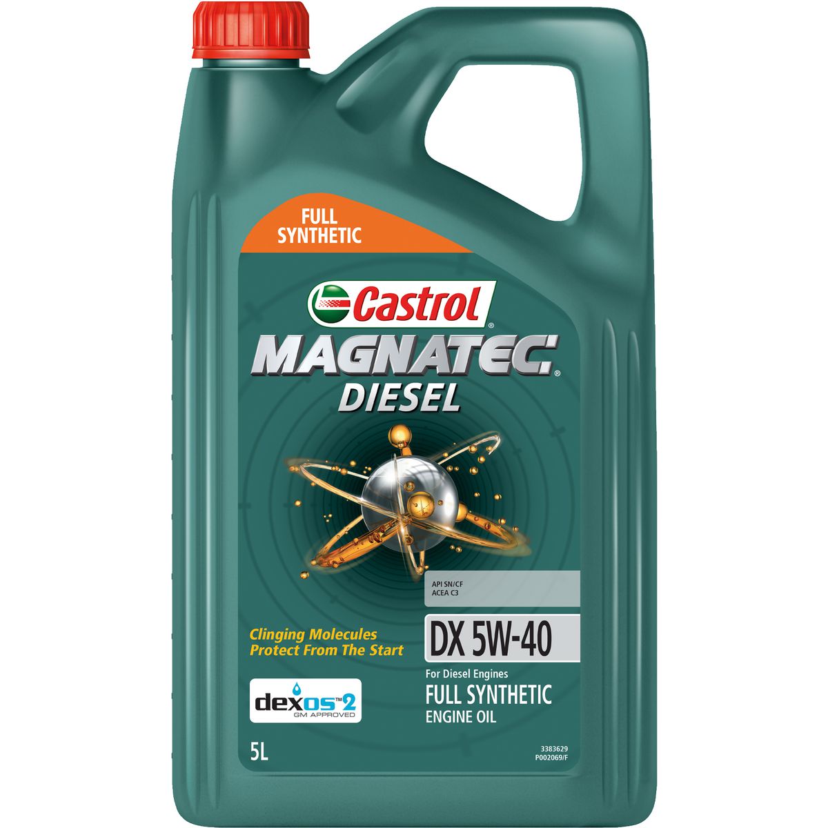 Castrol MAGNATEC 5W-40 Diesel DX Full Synthetic Engine Oil 5L 3383629