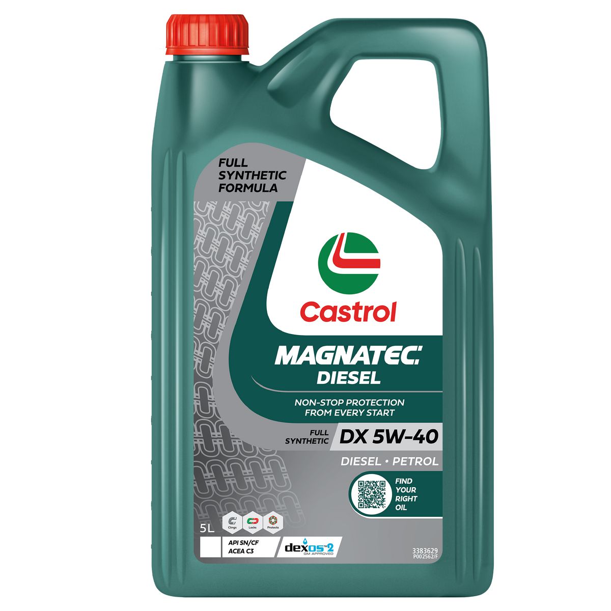 Castrol MAGNATEC 5W-40 Diesel DX Full Synthetic Engine Oil 5L 3383629