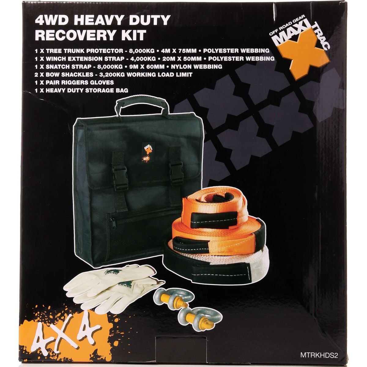 Maxitrac Heavy Duty Recovery Kit MTRKHDS2