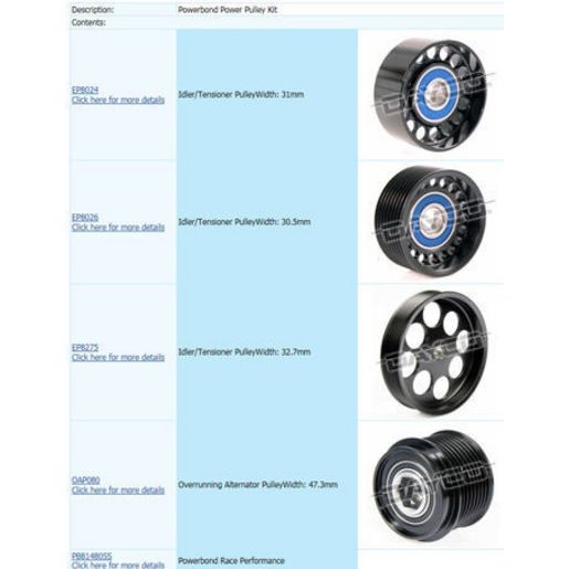 Powerbond Power Pulley Kit PK8041