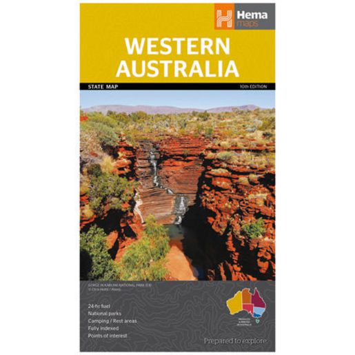 HEMA Western Australia State Map 10th Edition
