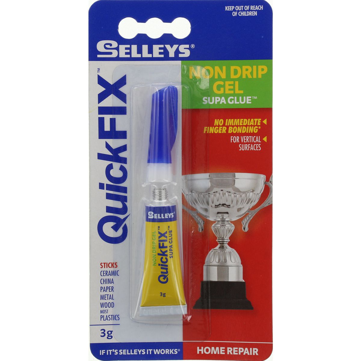 Selleys Quick Fix Non Drip Gel Supa Glue 3g 100052