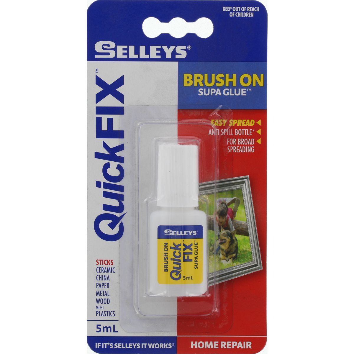 Selleys Quick Fix Brush On Supa Glue 5mL 100053
