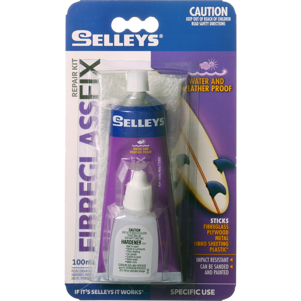 Selleys Fibreglass Fix 100ml 100084