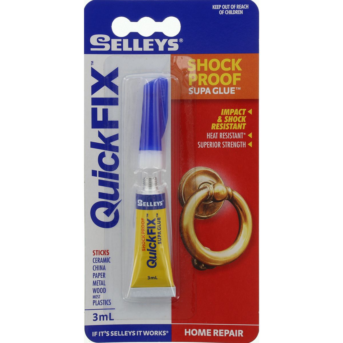 Selleys Quick Fix Shock Proof Supa Glue 3mL 100093