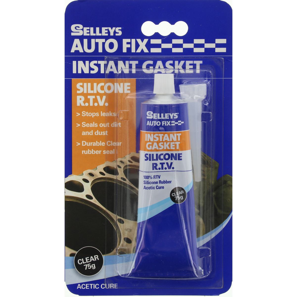 Selleys Autofix Instant Gasket 75G Clear 100116