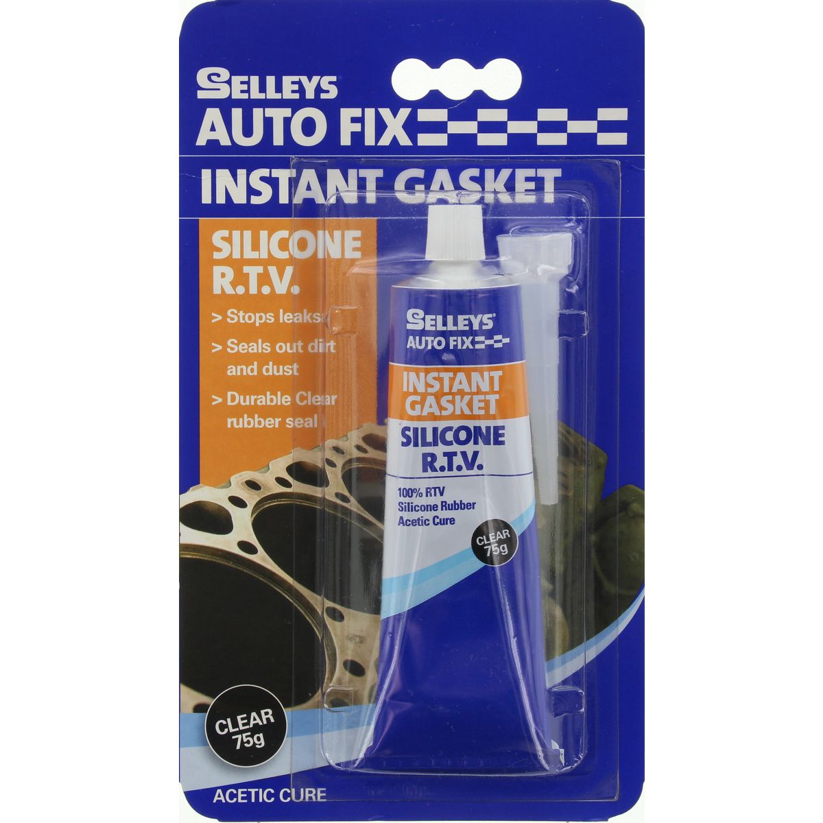 Selleys Autofix Instant Gasket 75G Clear 100116
