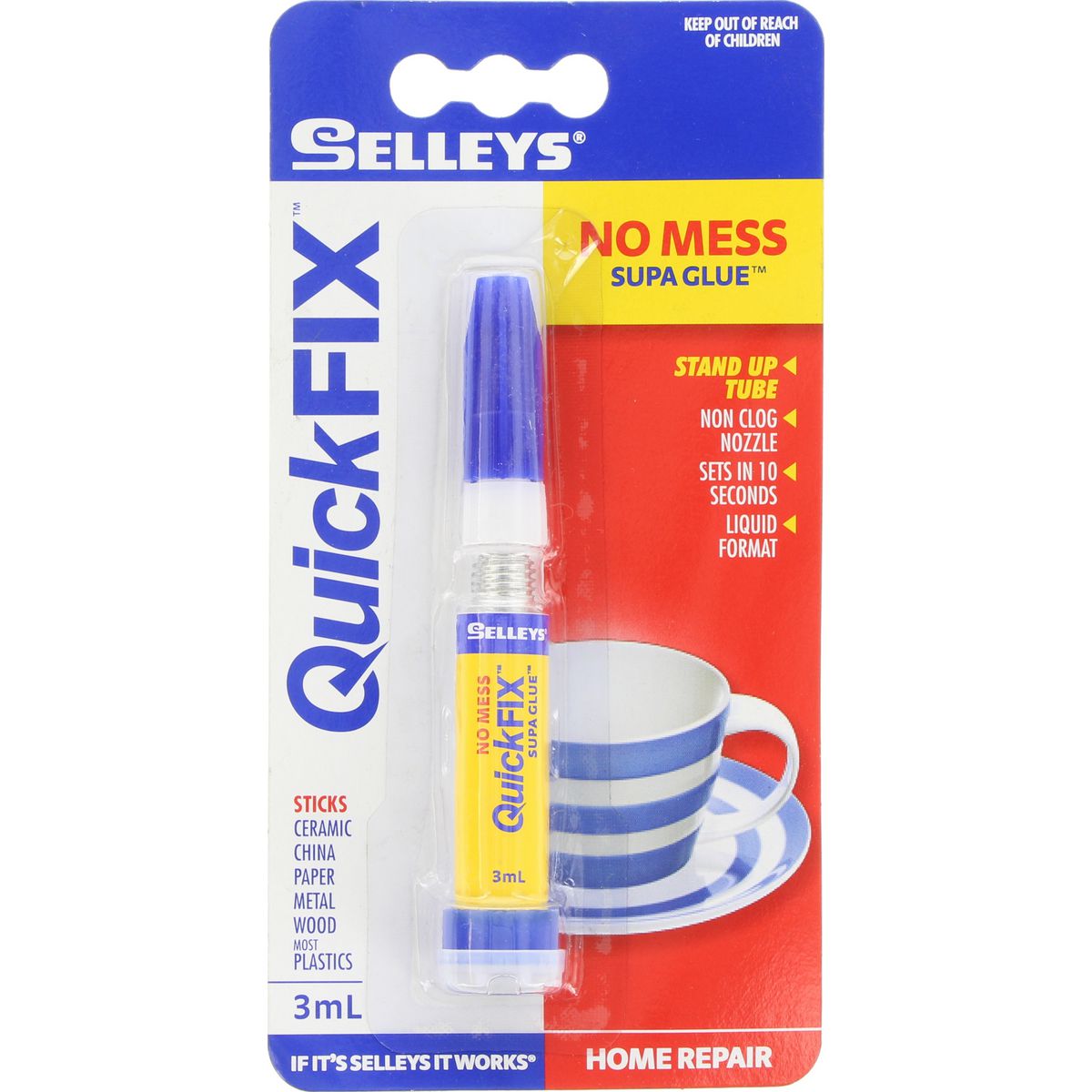 Selleys Quick Fix Liquid Supa Glue 3mL 100394