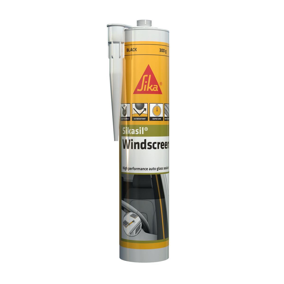 Sikaflex Windscreen Sealant Black 300g 478300