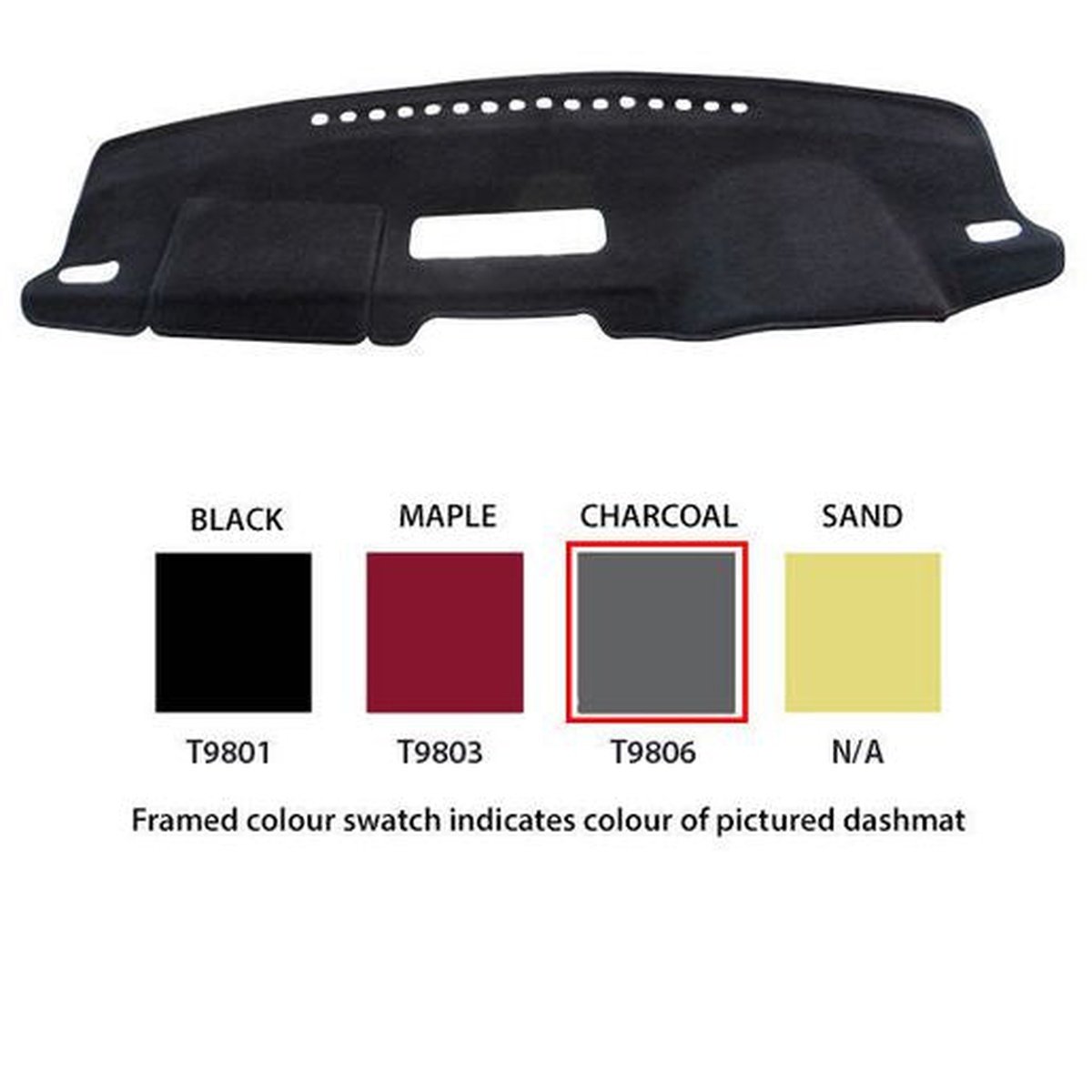 Sunland Dashmat fits TOYOTA RAV4 (ZSA42R/ASA44R/ALA49R - 2/13 On) - Charcoal
