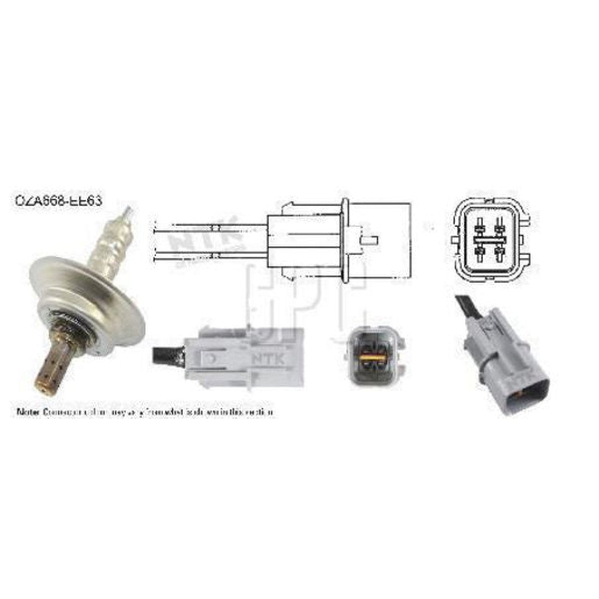 NTK Oxygen Lambda Sensor OZA668-EE63