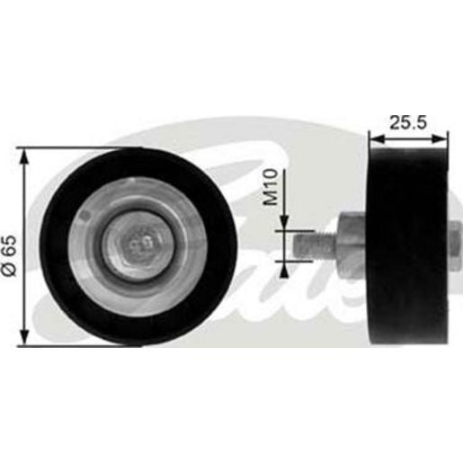 Gates Engine Idler Pulley 36207
